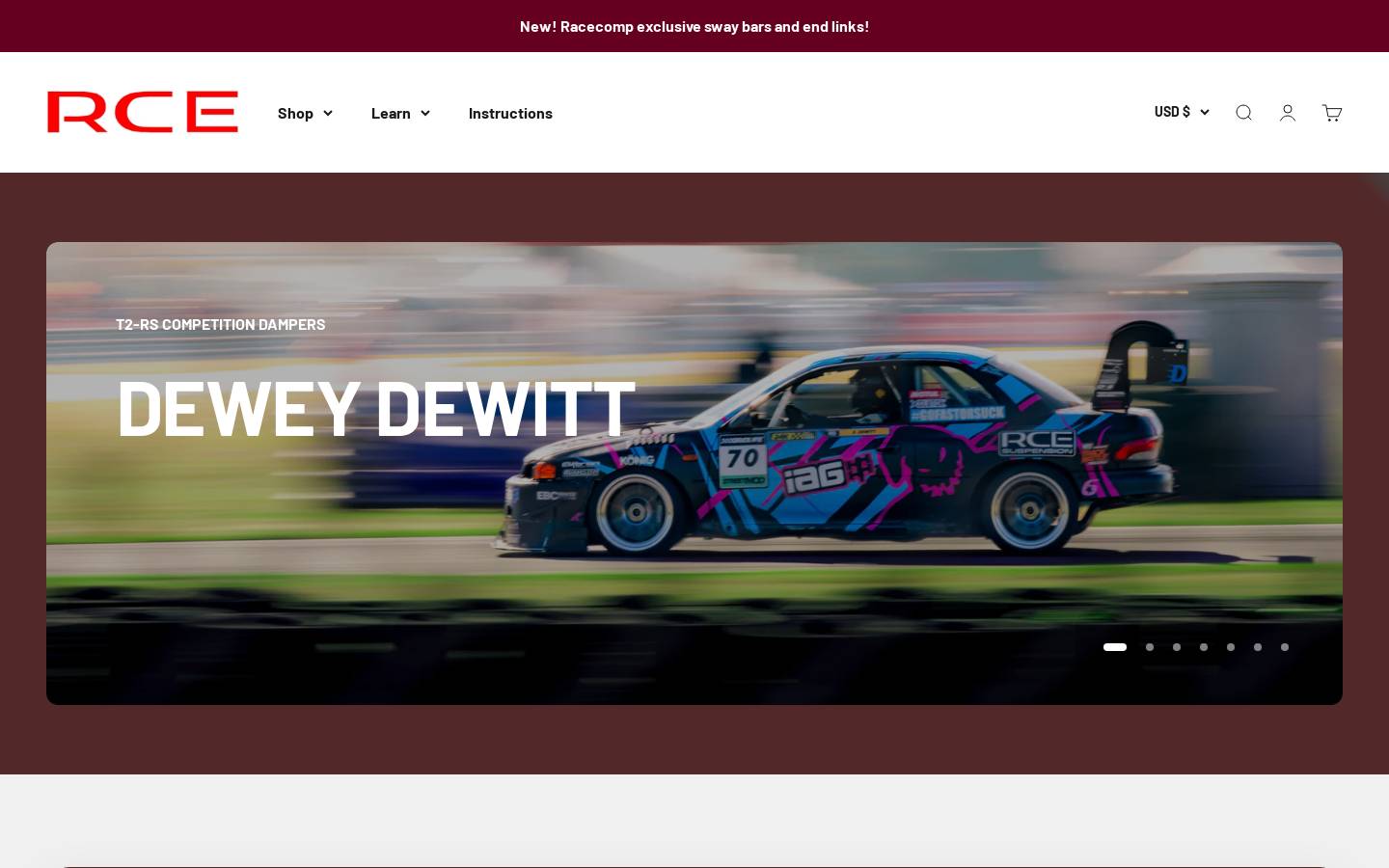 racecompengineering.com homepage screenshot