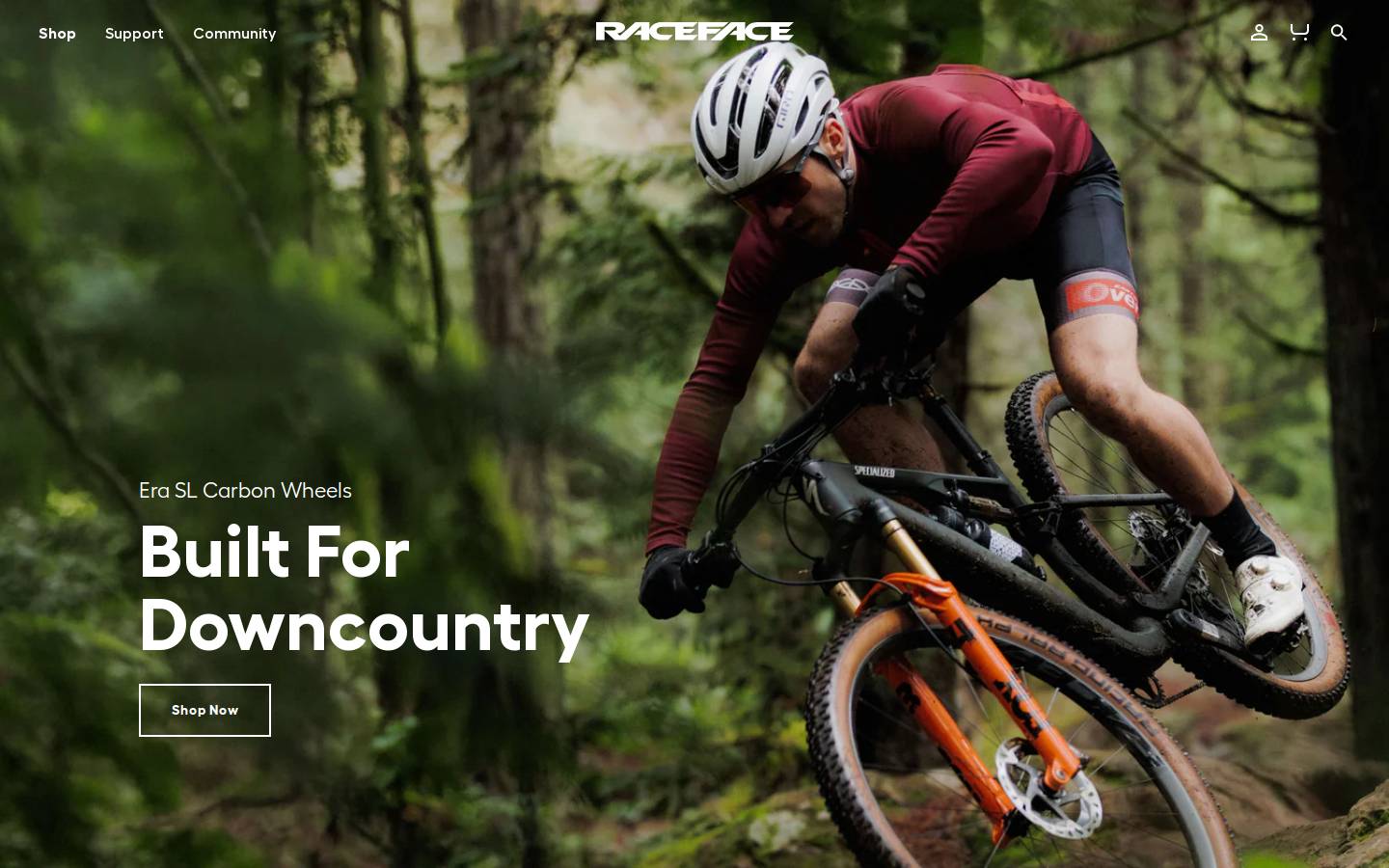 Race Face Performance Products homepage screenshot