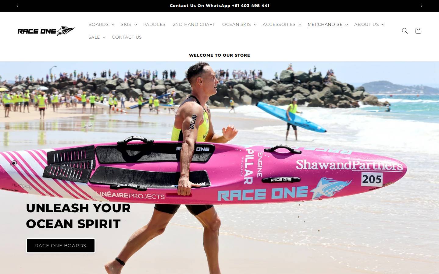 raceone.com.au homepage screenshot