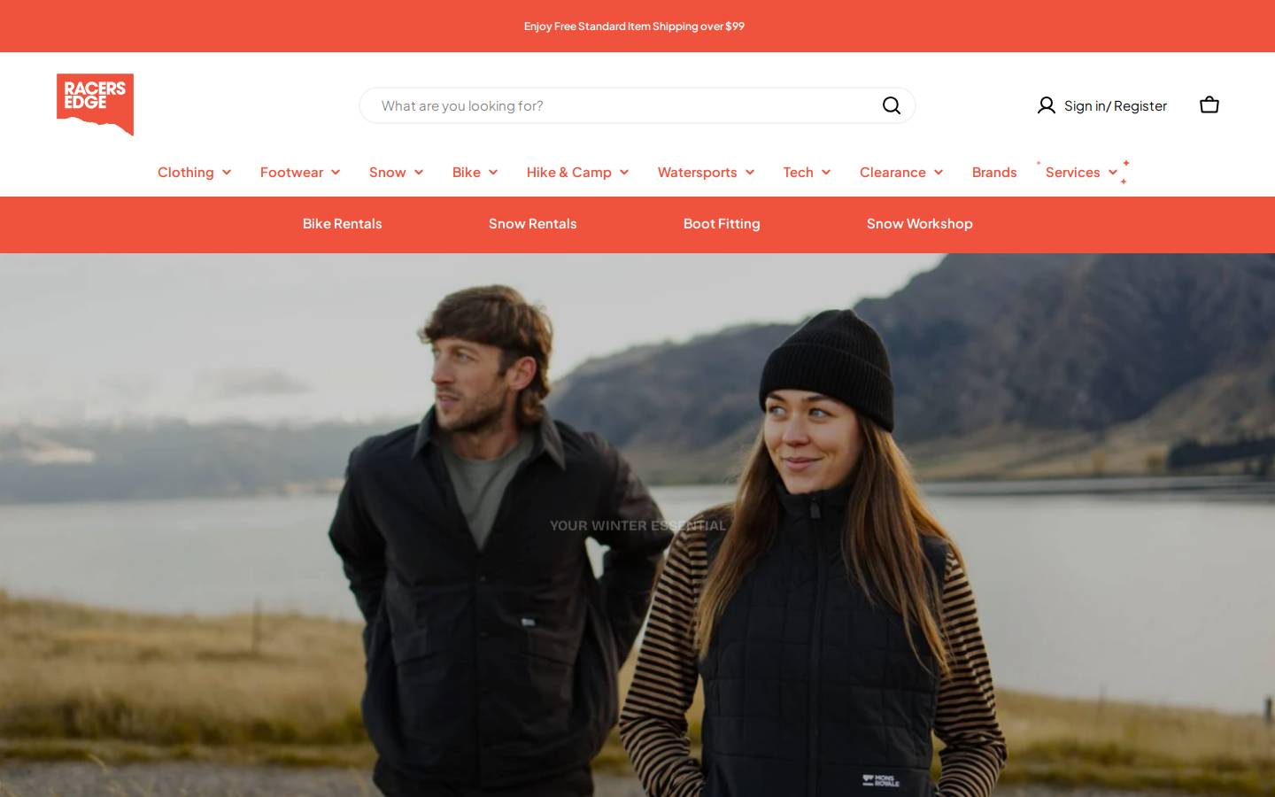 racersedge.co.nz homepage screenshot
