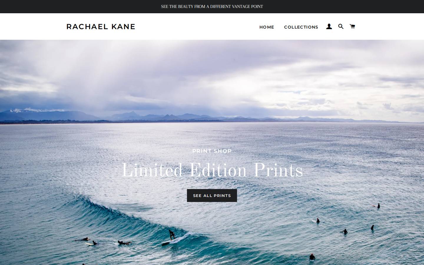 rachael-kane.com homepage screenshot