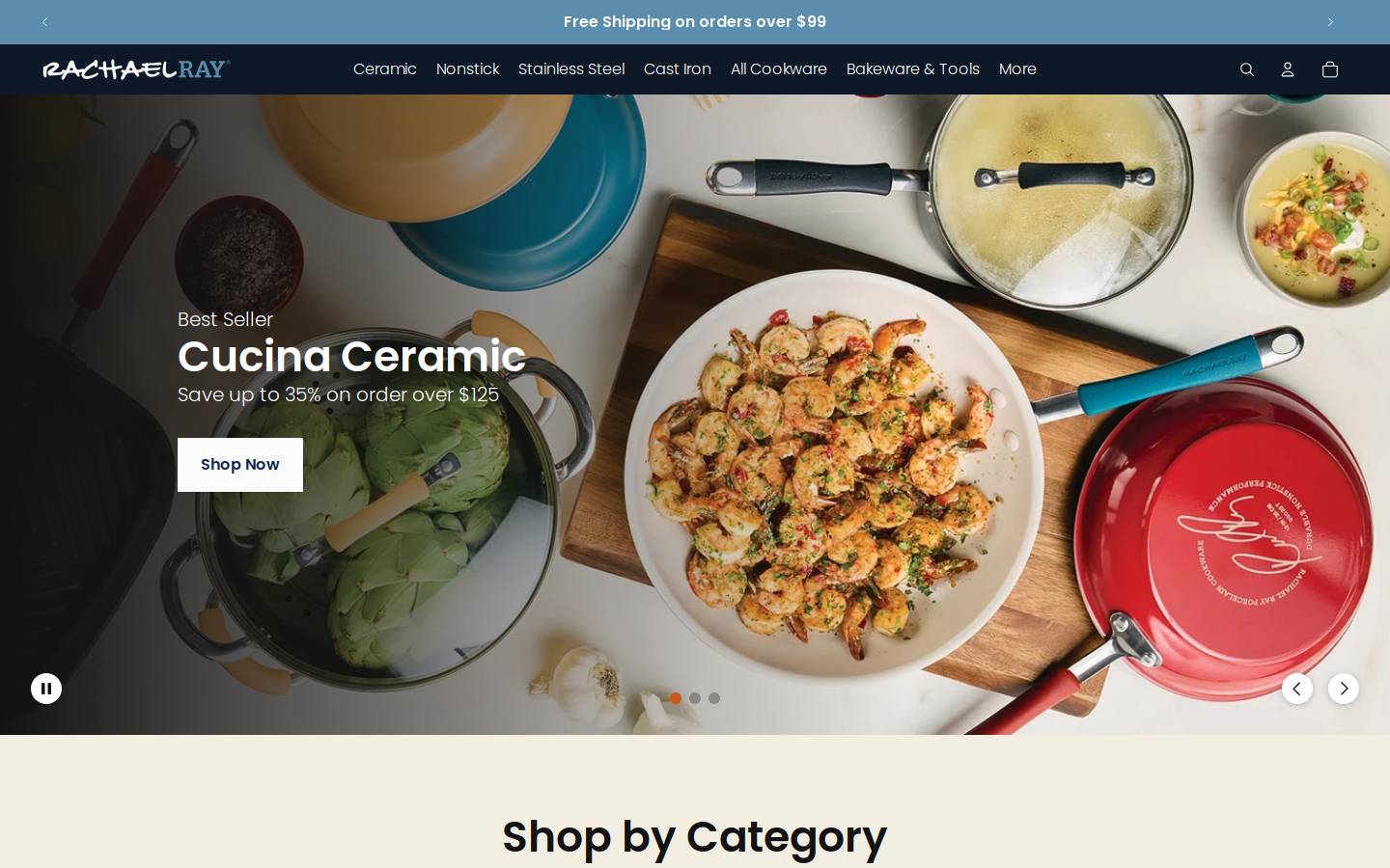 rachael ray homepage screenshot