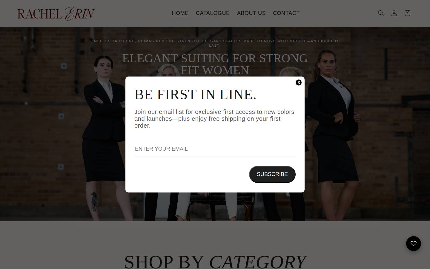 rachelerin.com homepage screenshot