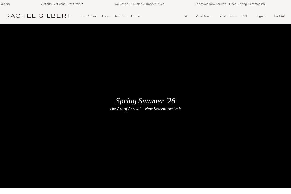 Rachel Gilbert US homepage screenshot