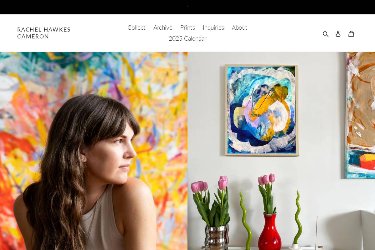 rachelhawkescameron.com homepage screenshot