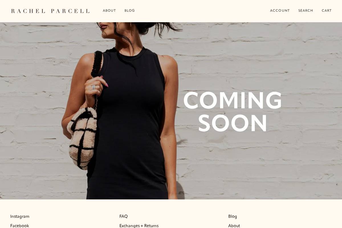 rachelparcell.com homepage screenshot