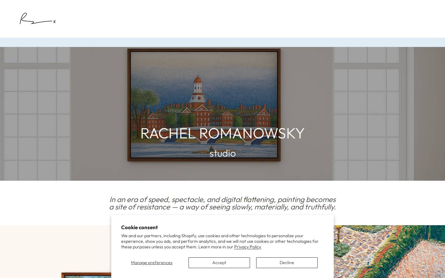 rachelromanowsky.com homepage screenshot