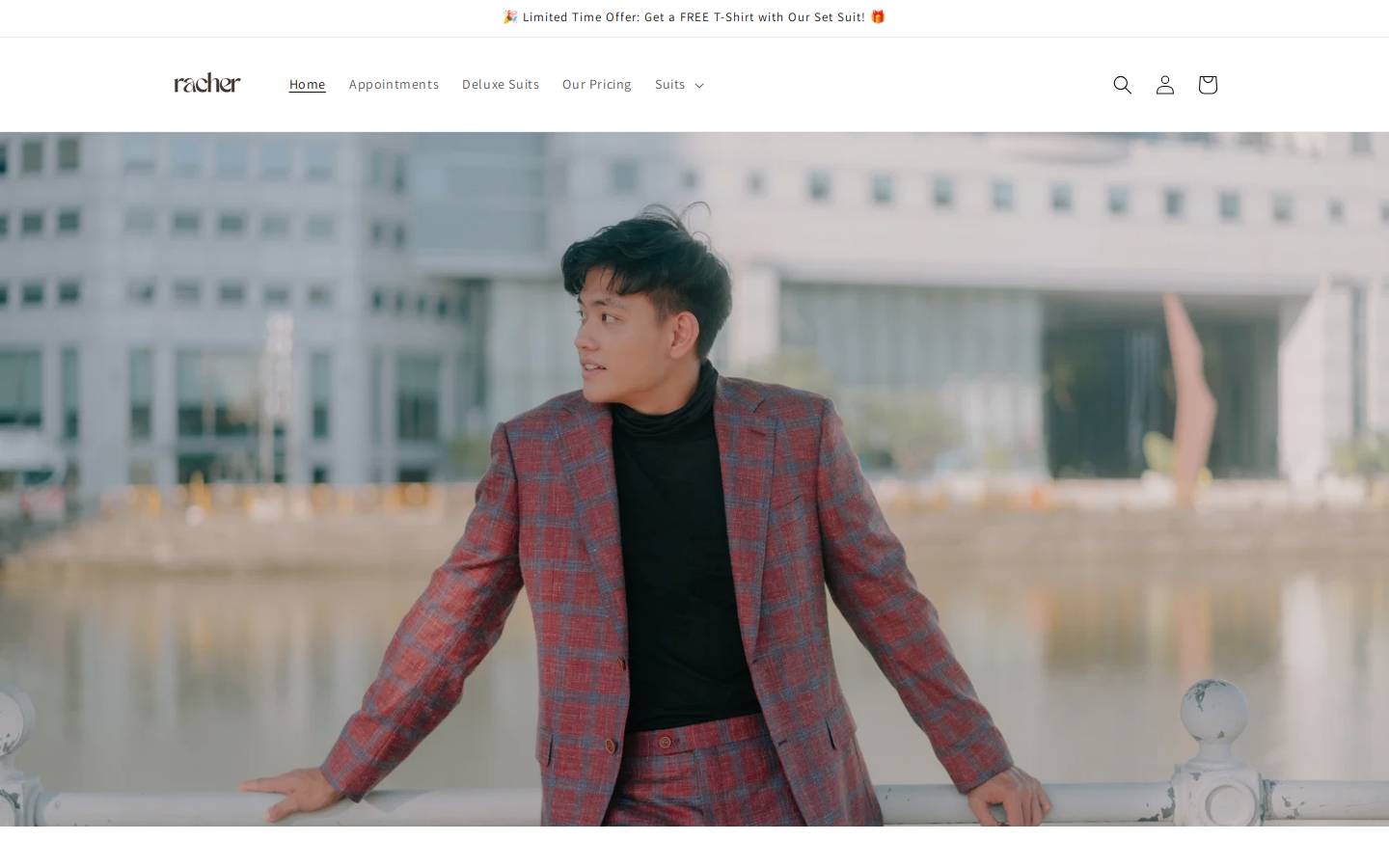 racher.sg homepage screenshot