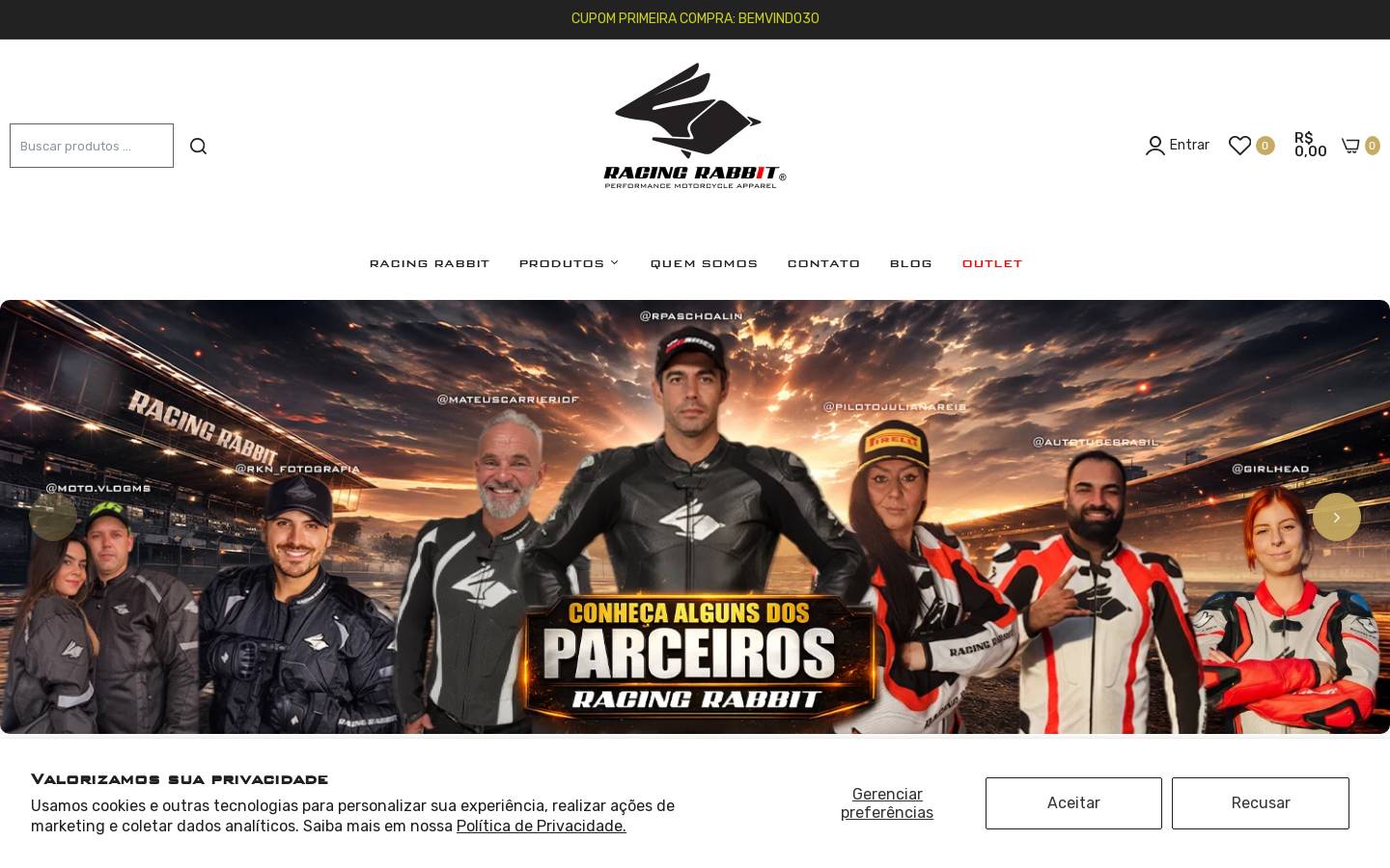 racingrabbit.com.br homepage screenshot