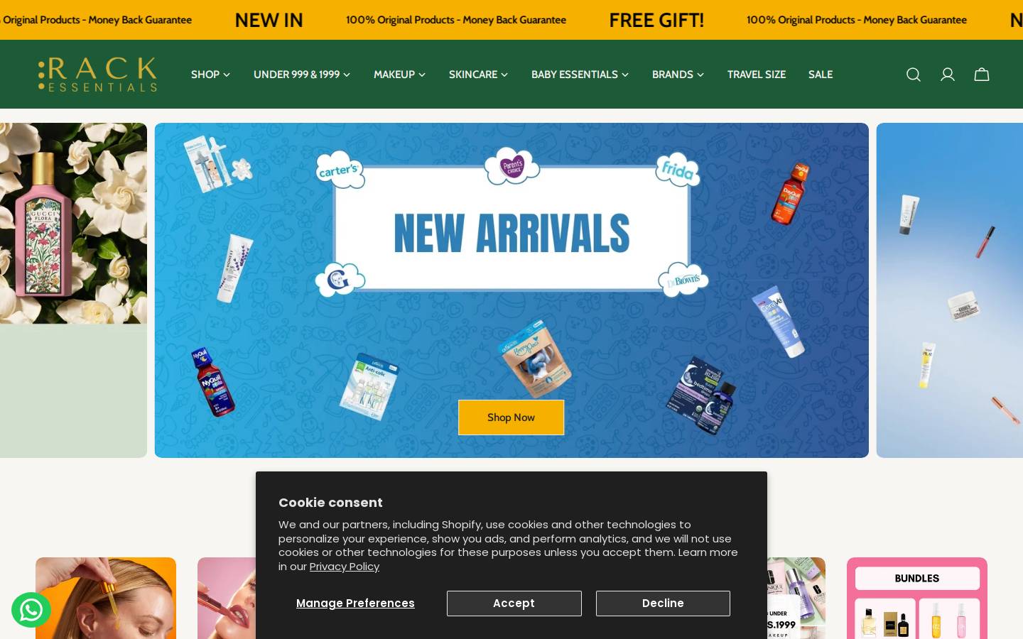 rackessential.com homepage screenshot