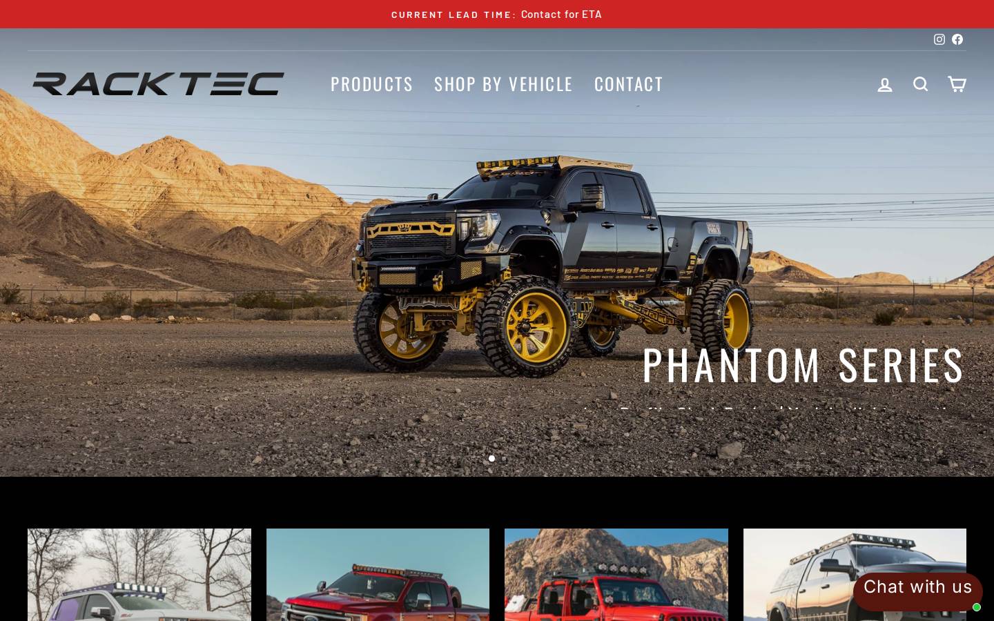 racktec.co homepage screenshot