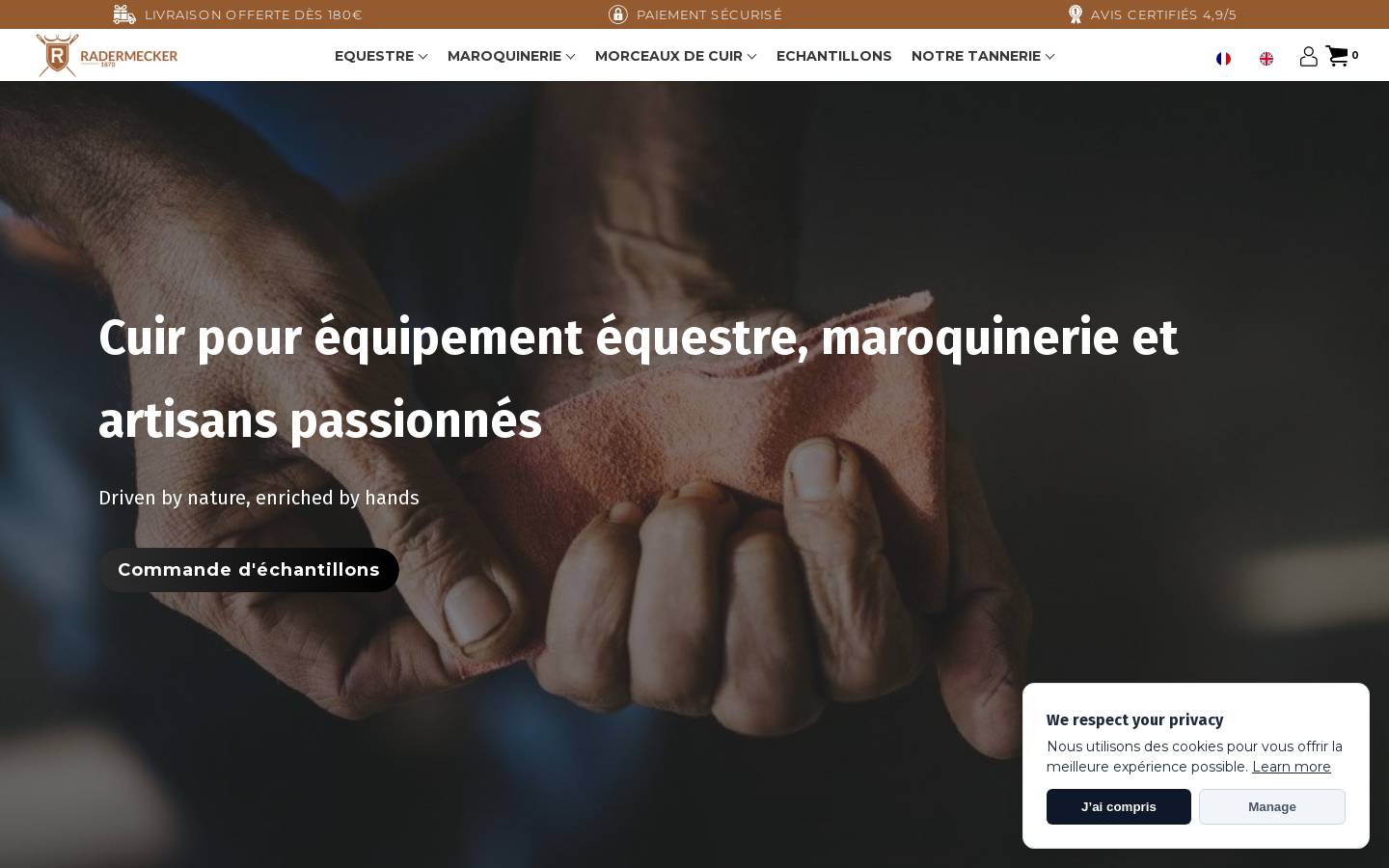 radermecker.com homepage screenshot