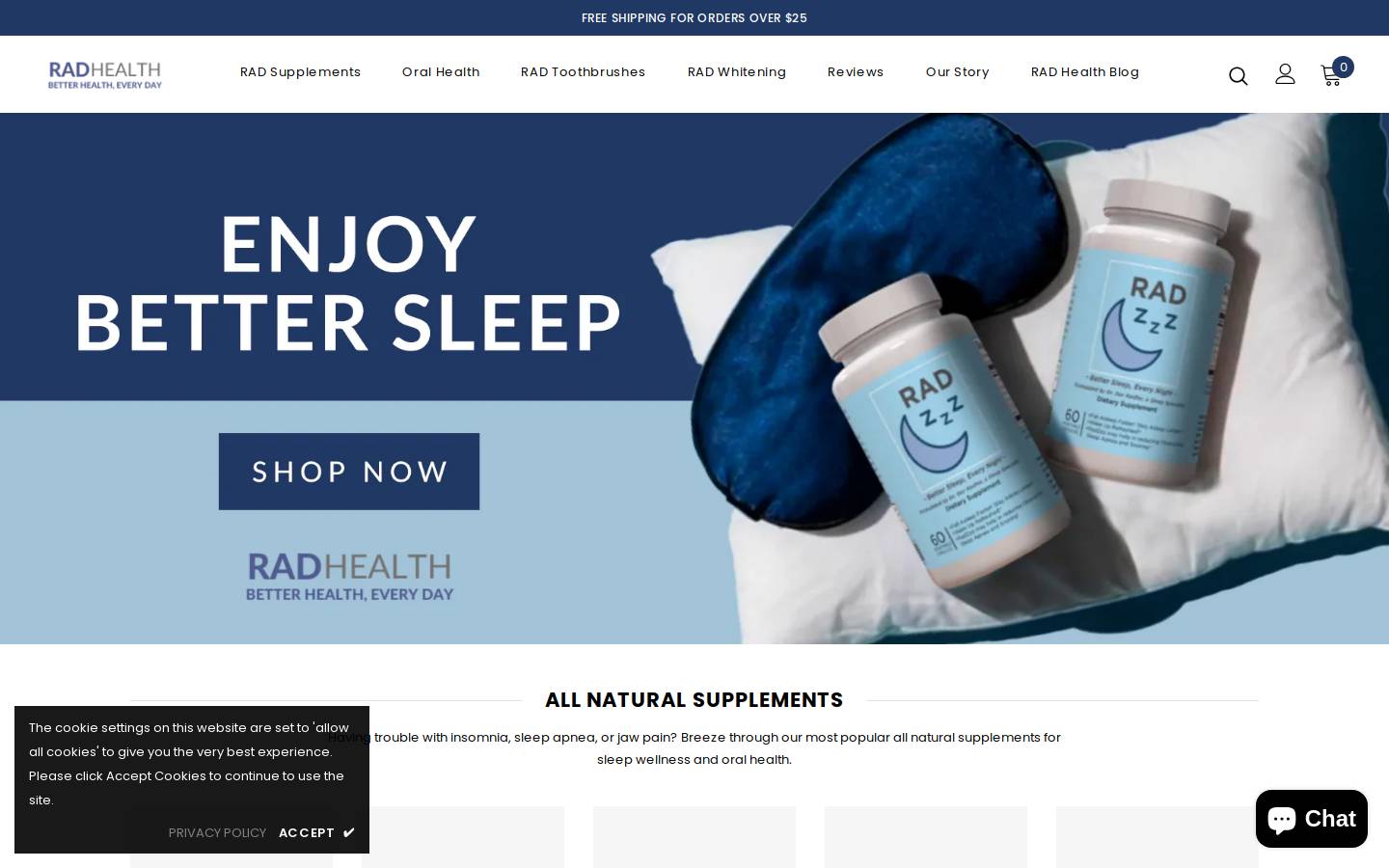 radhealthinc.com homepage screenshot