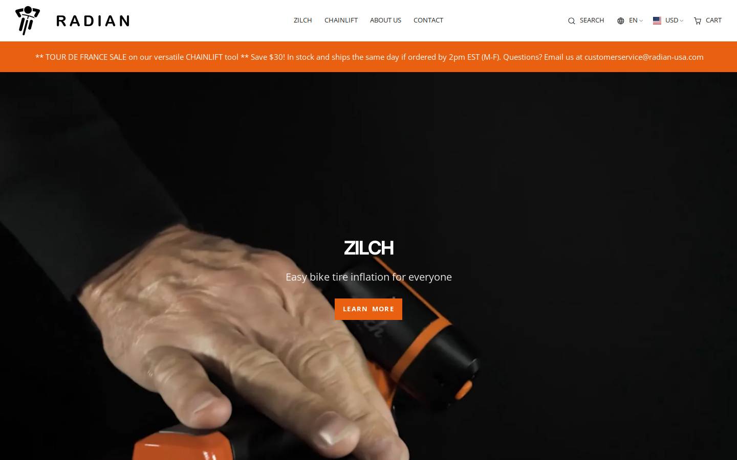 radian-usa.com homepage screenshot