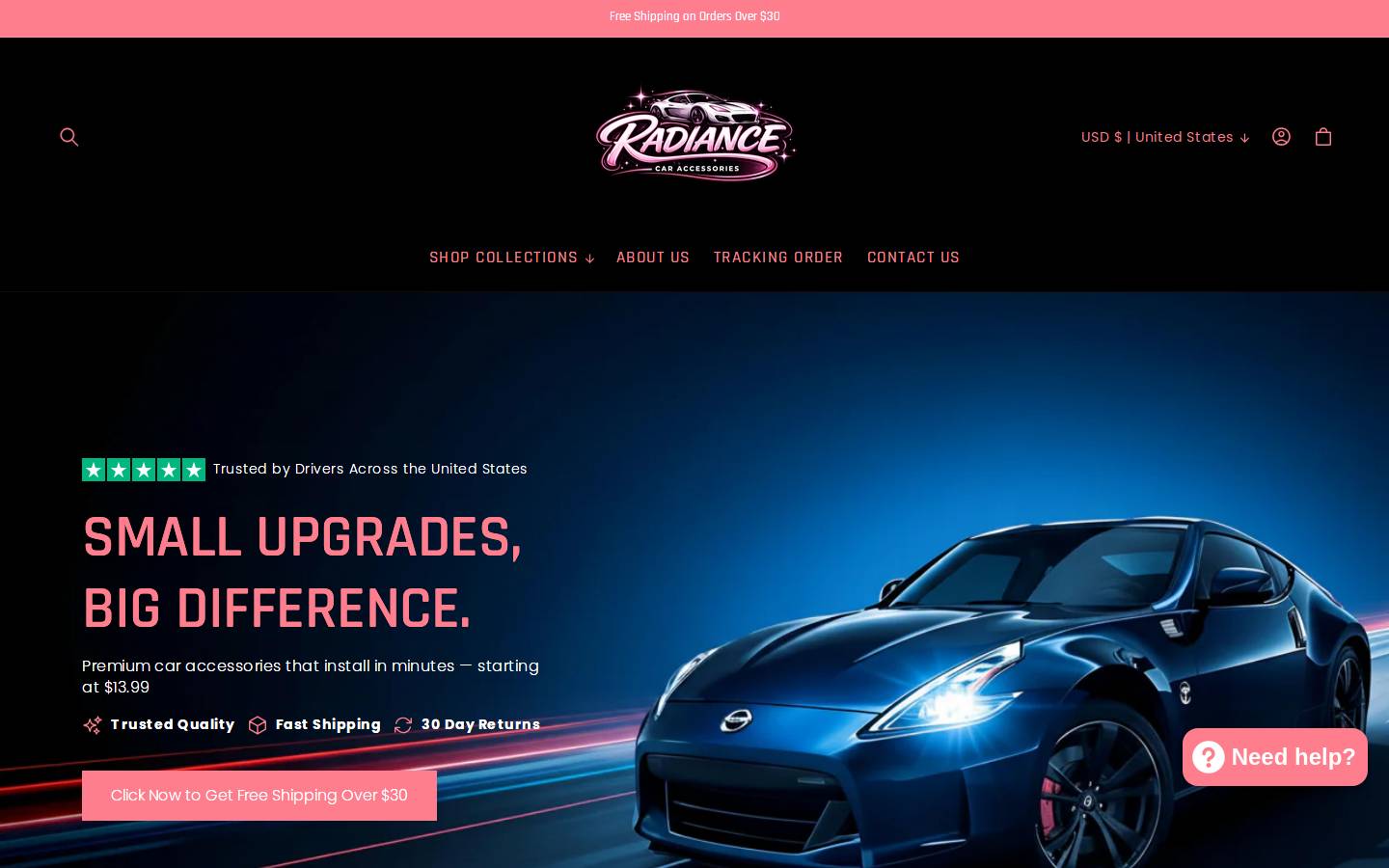 radiancetoyou.com homepage screenshot