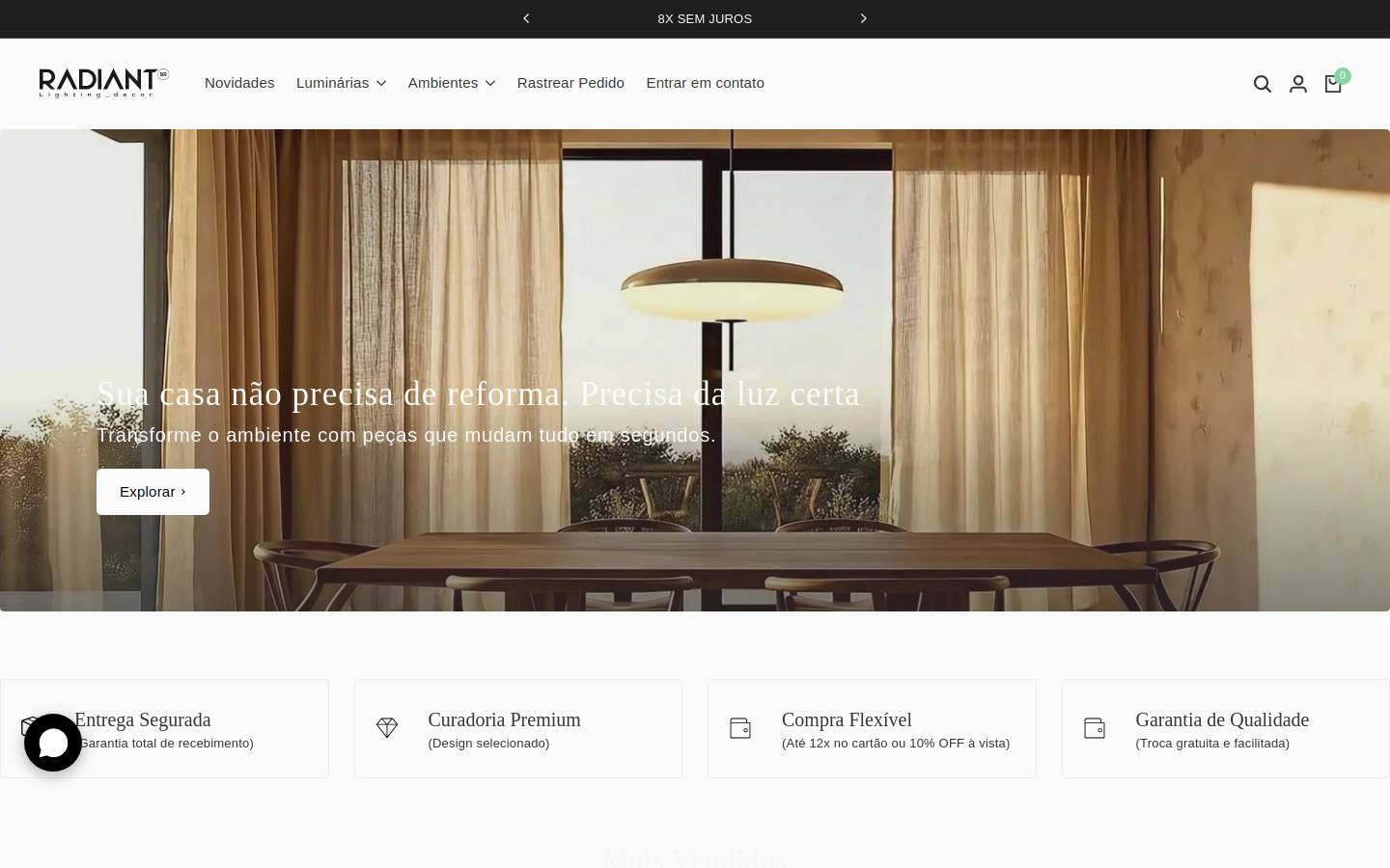 radiantbr.com homepage screenshot