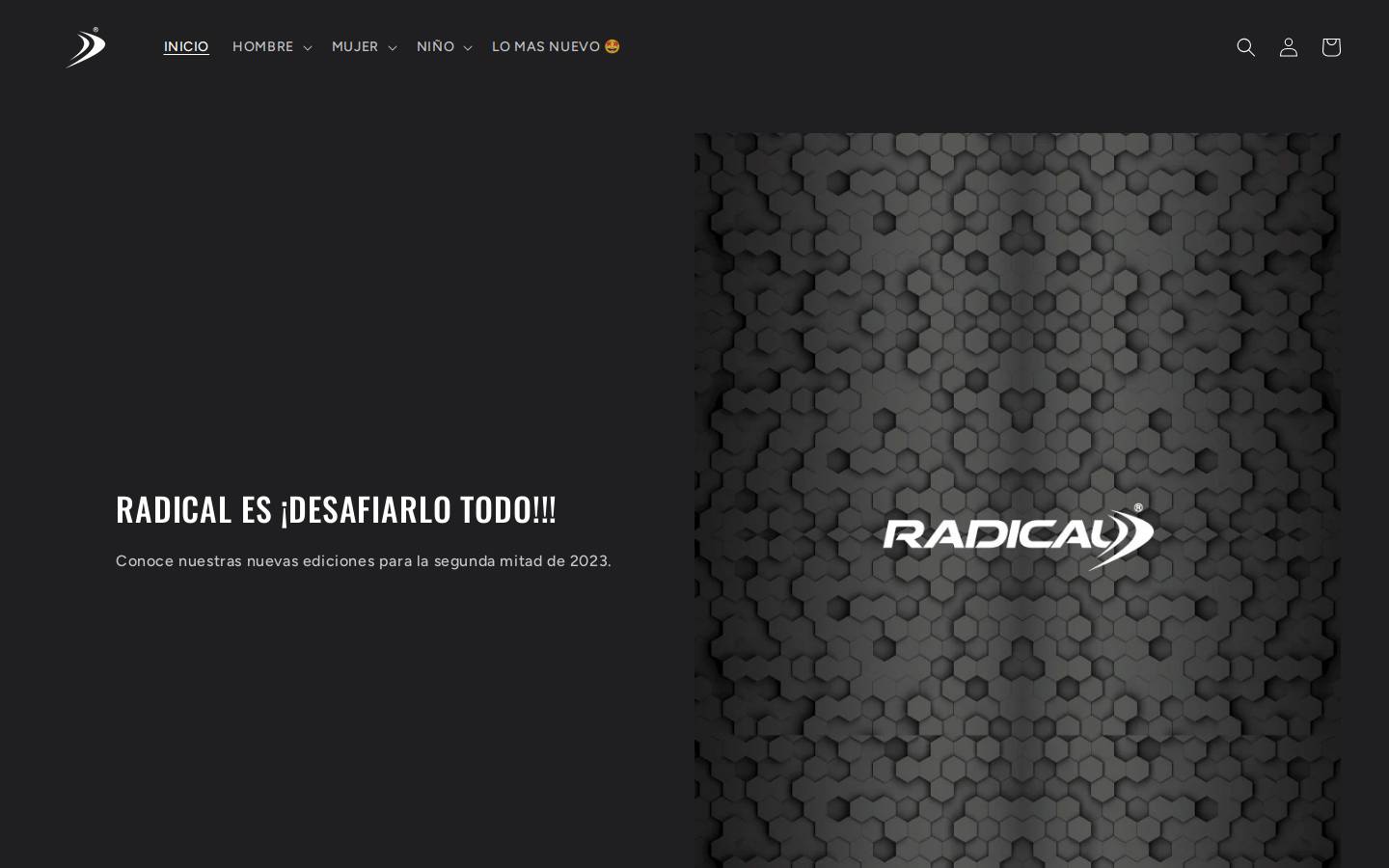radicalsport.mx homepage screenshot