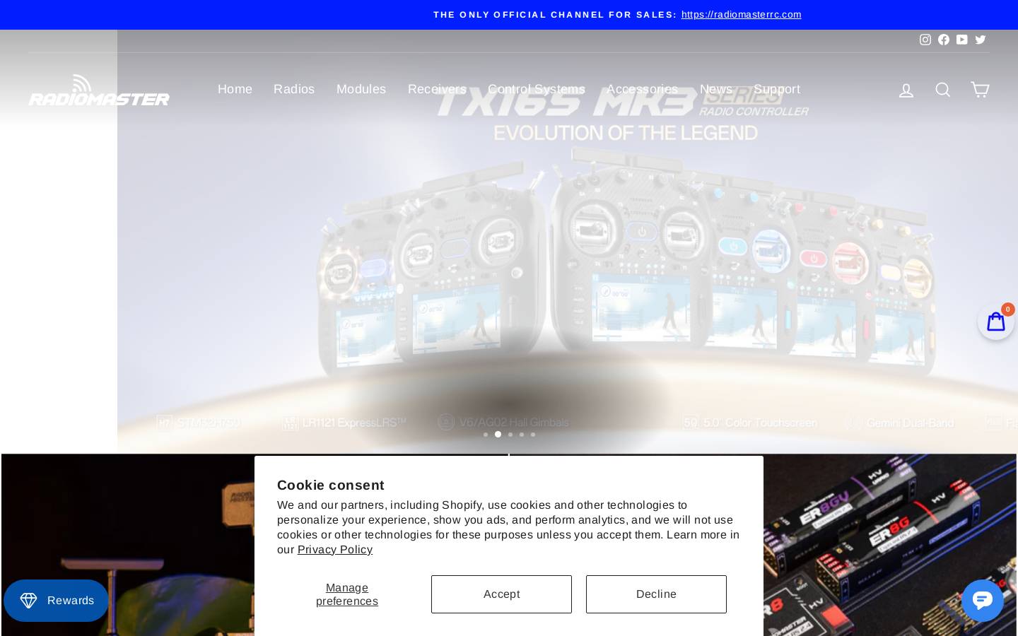 radiomasterrc.com homepage screenshot