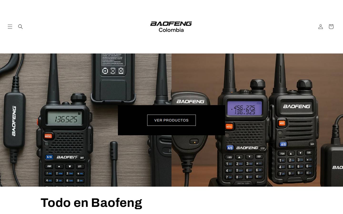 radiosbaofeng.shop homepage screenshot