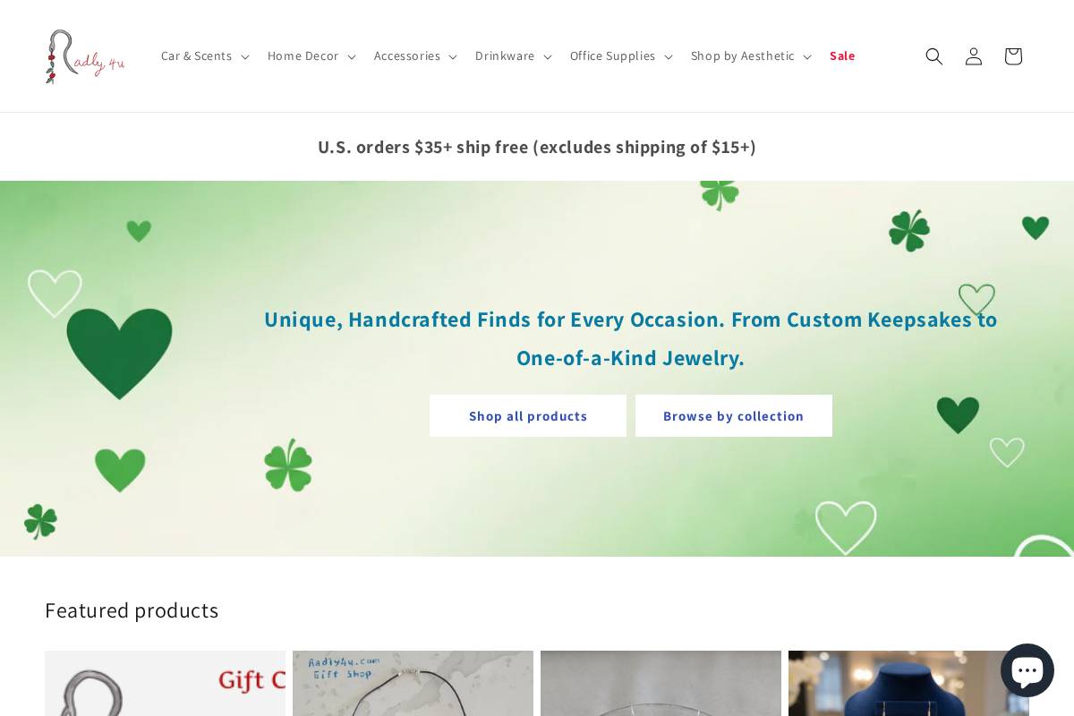 radly4u.com homepage screenshot