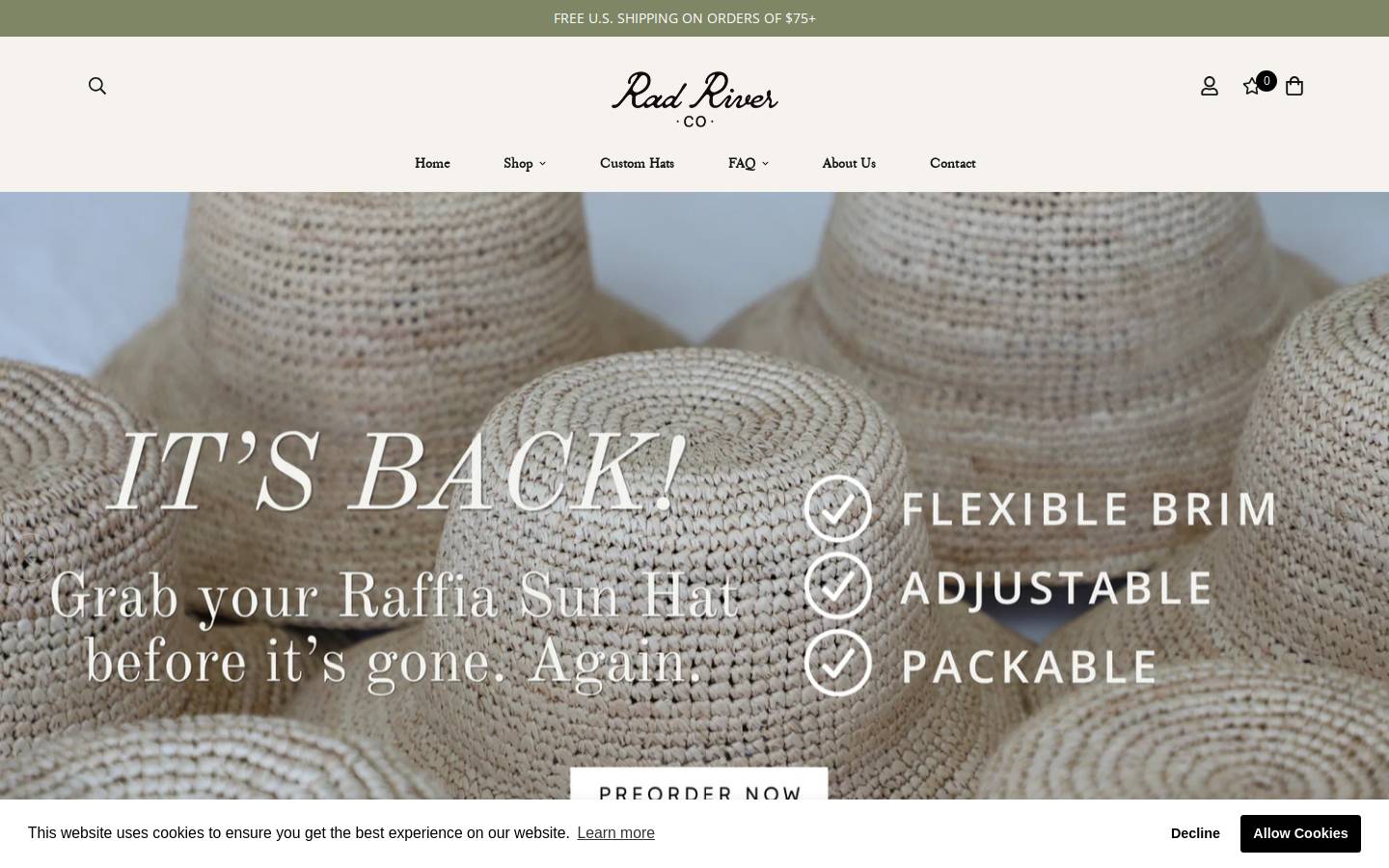 radriverco.com homepage screenshot