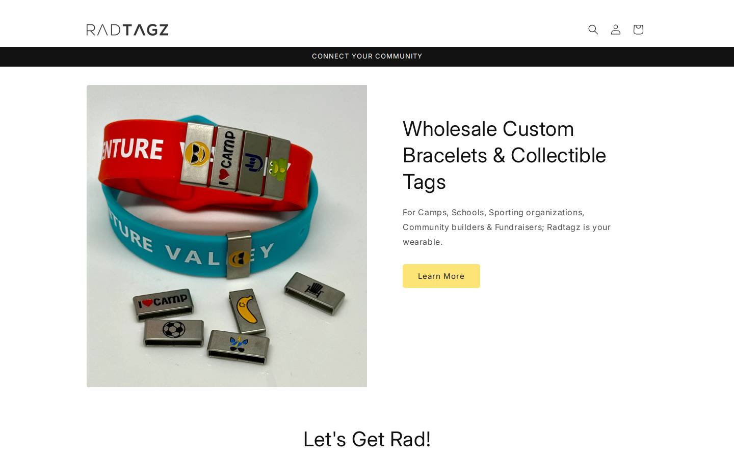 radtagz.shop homepage screenshot