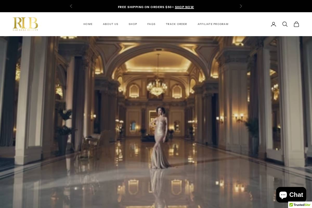 raeluxebty.com homepage screenshot