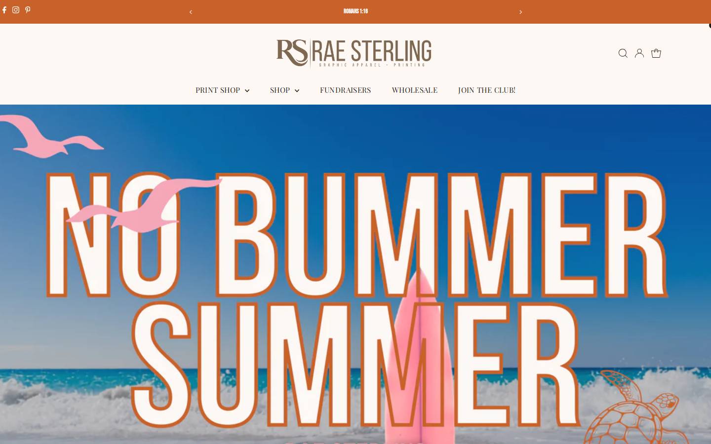 raesterling.com homepage screenshot