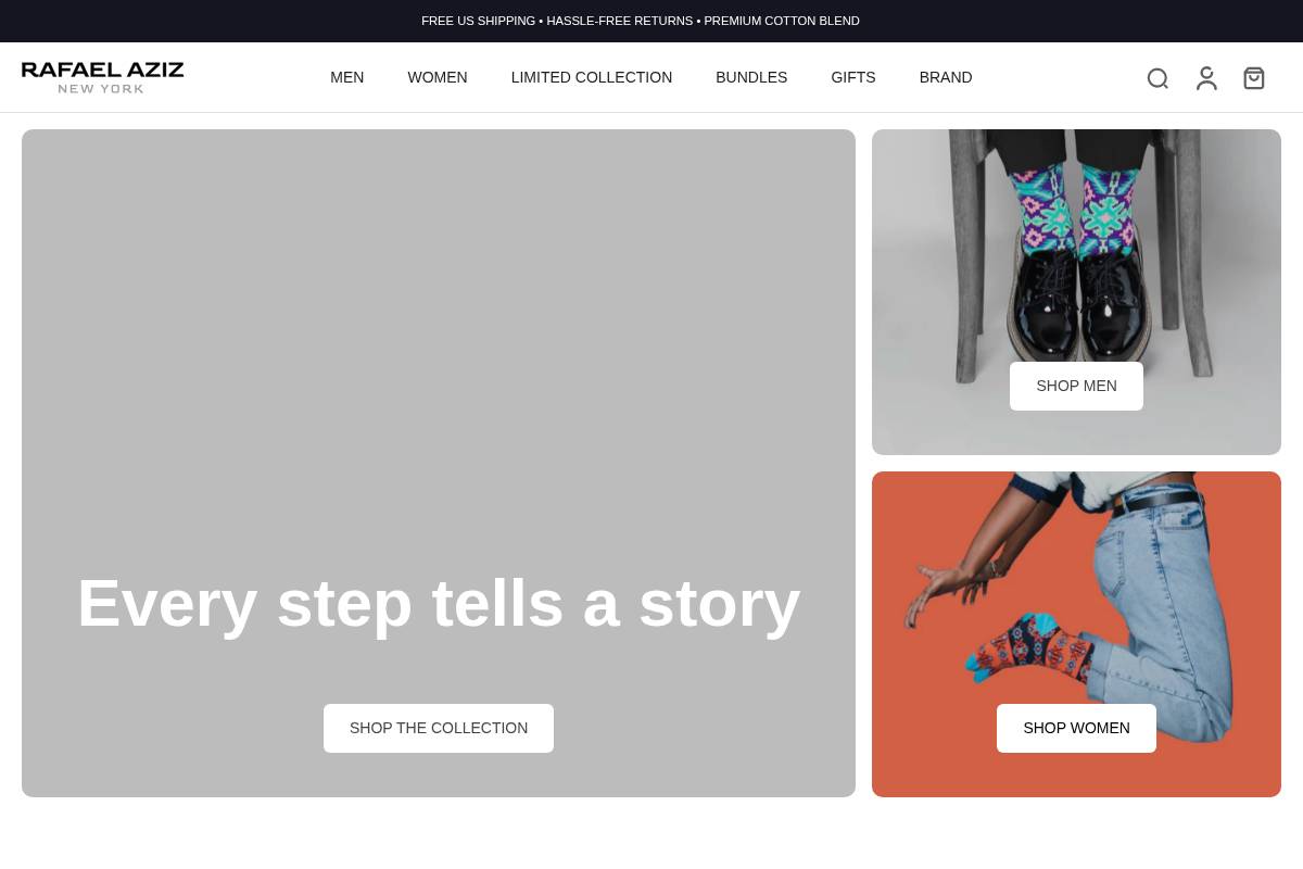 RAFAEL AZIZ homepage screenshot