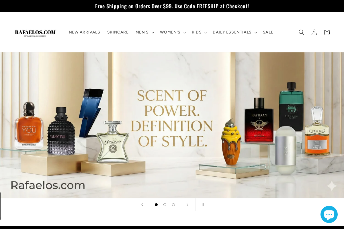 rafaelos.com homepage screenshot