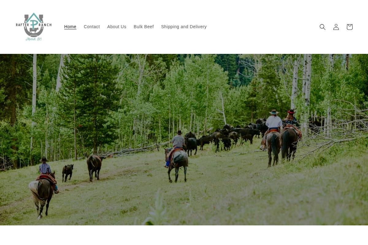 rafterpranchbc.com homepage screenshot