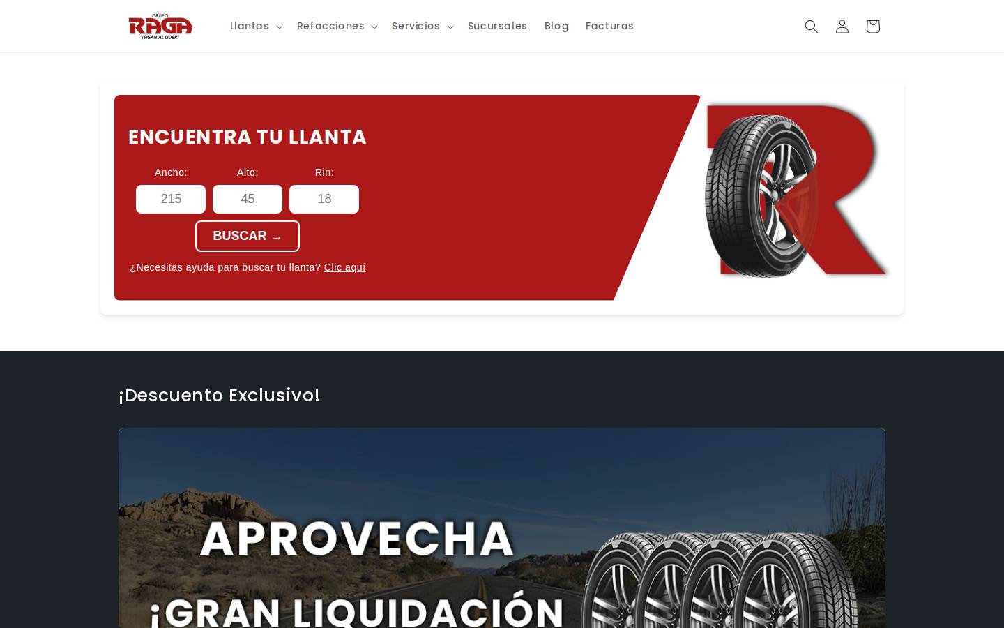 raga.com.mx homepage screenshot