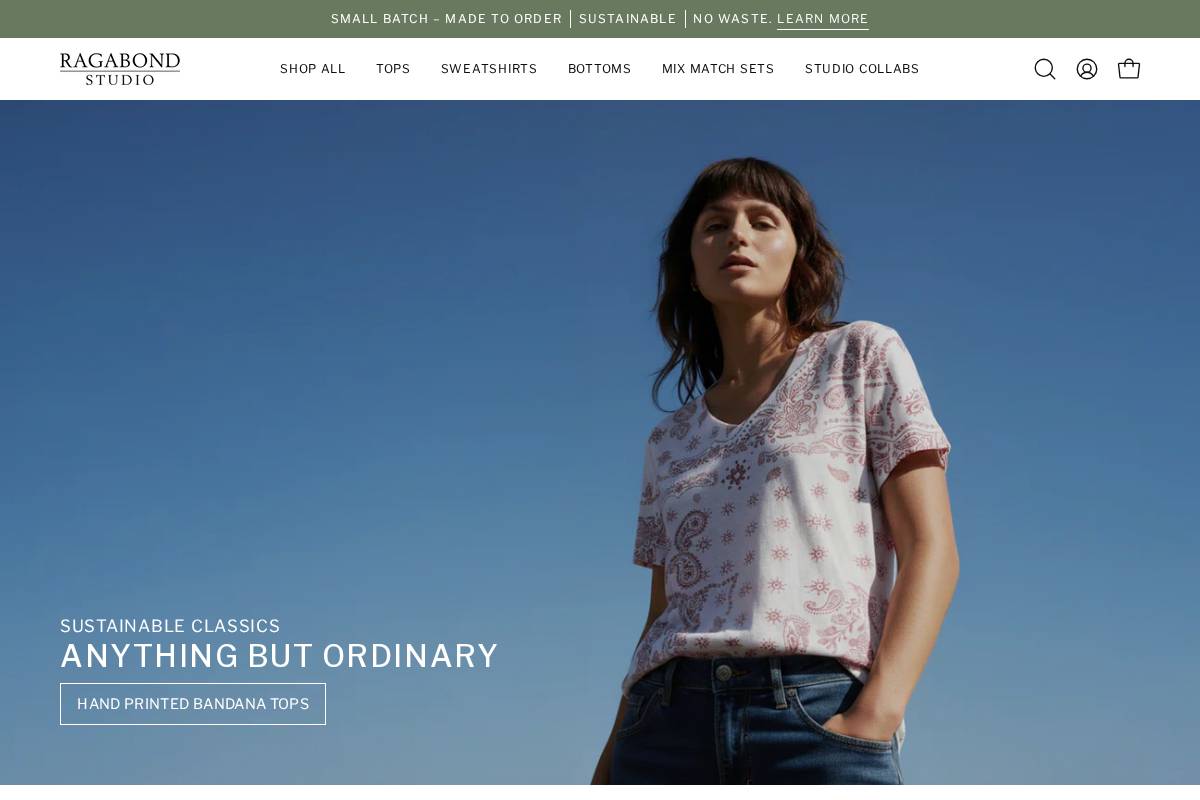 ragabondstudio.com homepage screenshot