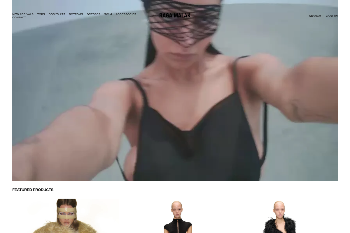 RAGA MALAK homepage screenshot