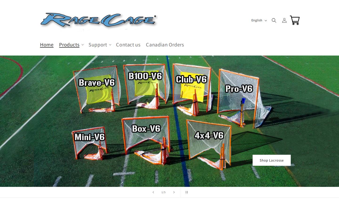 ragecage.com homepage screenshot