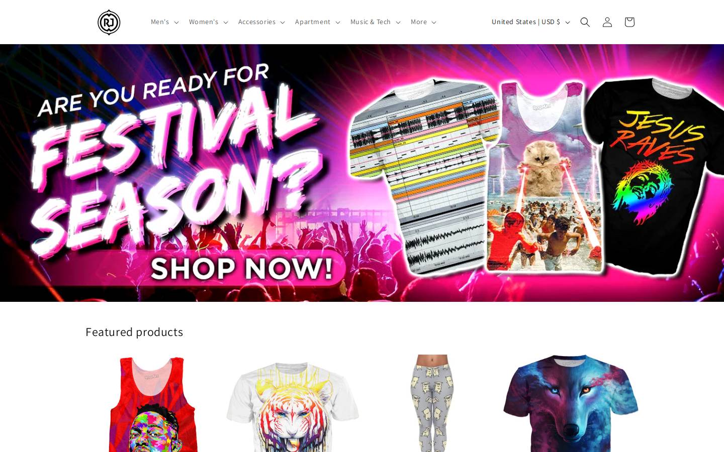ragejunkie.com homepage screenshot