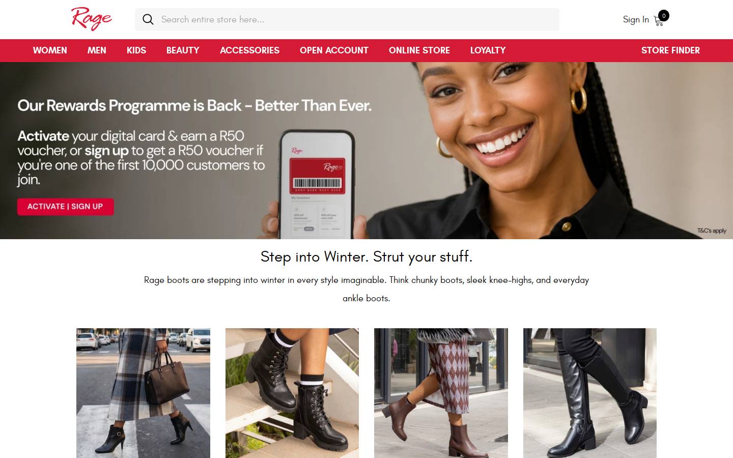 ragesa.co.za homepage screenshot