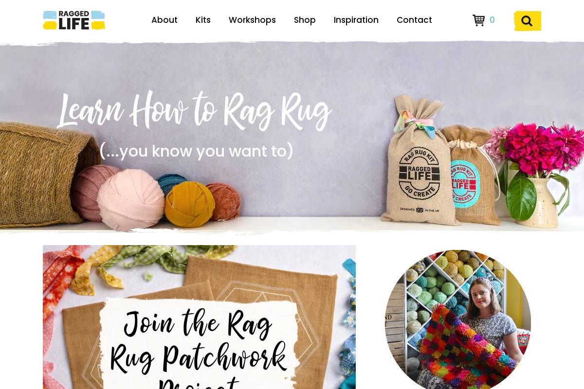 Ragged Life homepage screenshot