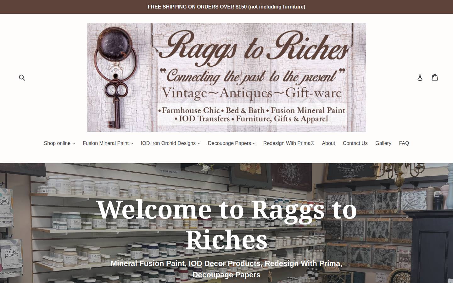 raggstoriches.ca homepage screenshot