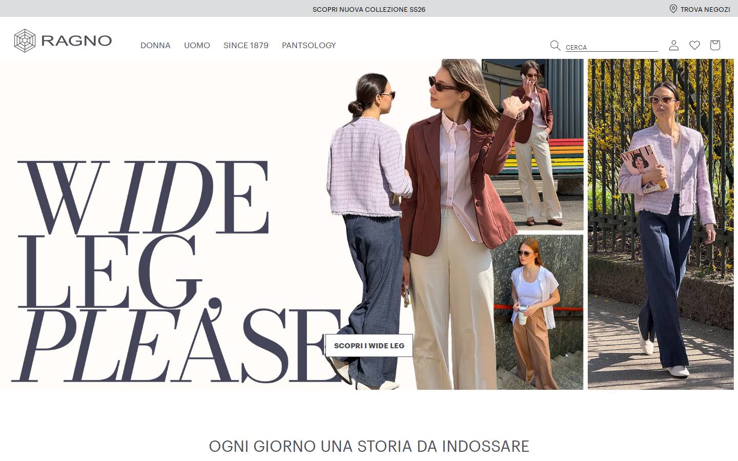 Ragno homepage screenshot