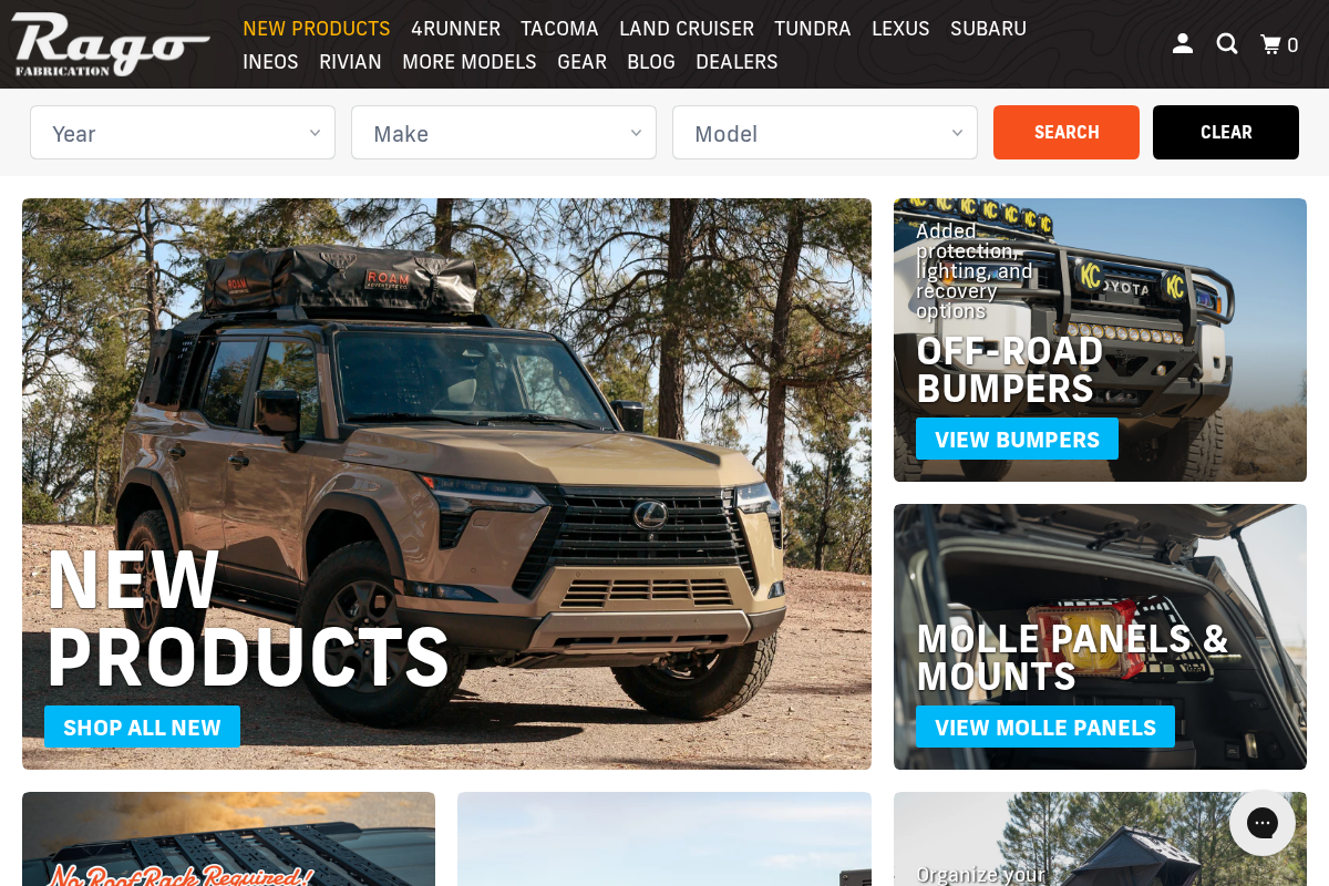 Rago Fabrication homepage screenshot