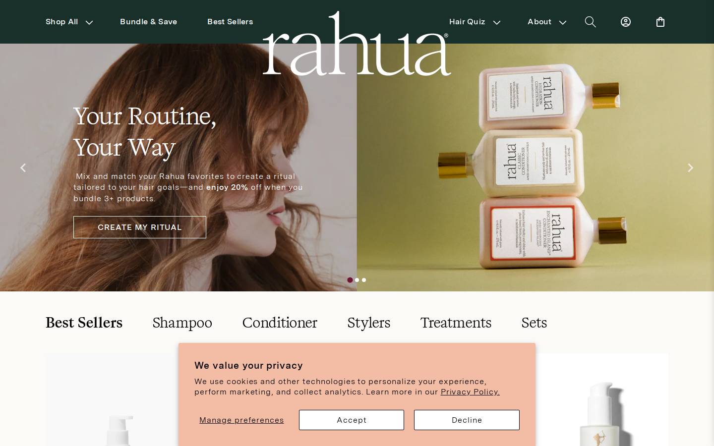Rahua homepage screenshot