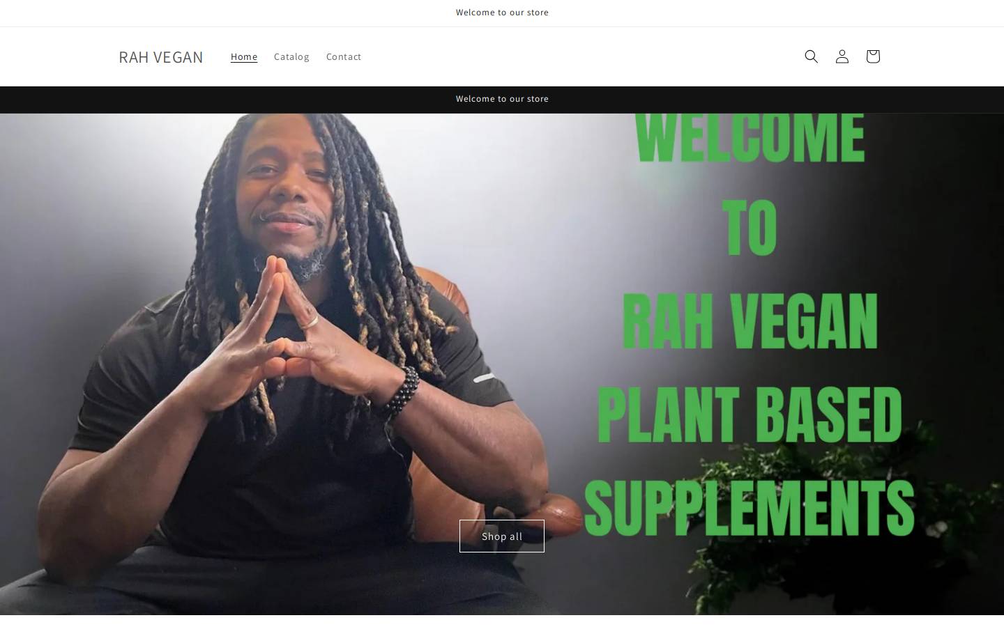 rahvegan.com homepage screenshot