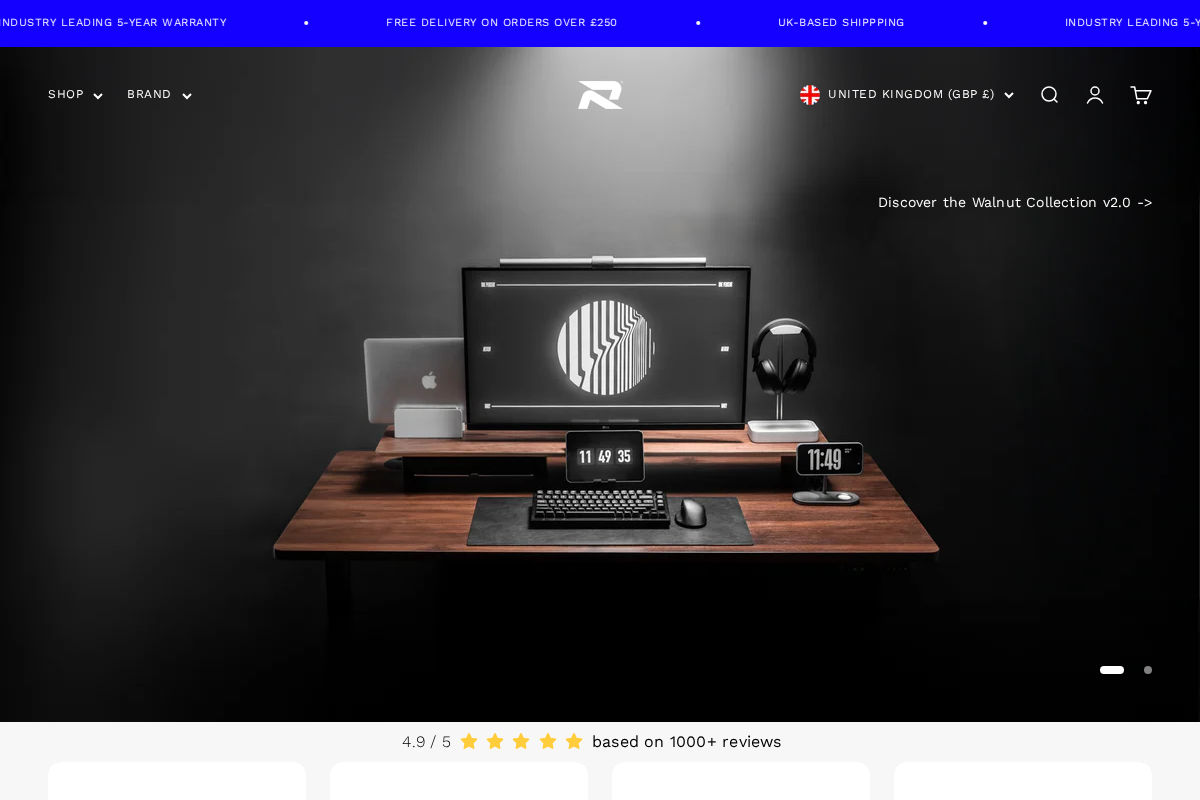 Raicostore homepage screenshot
