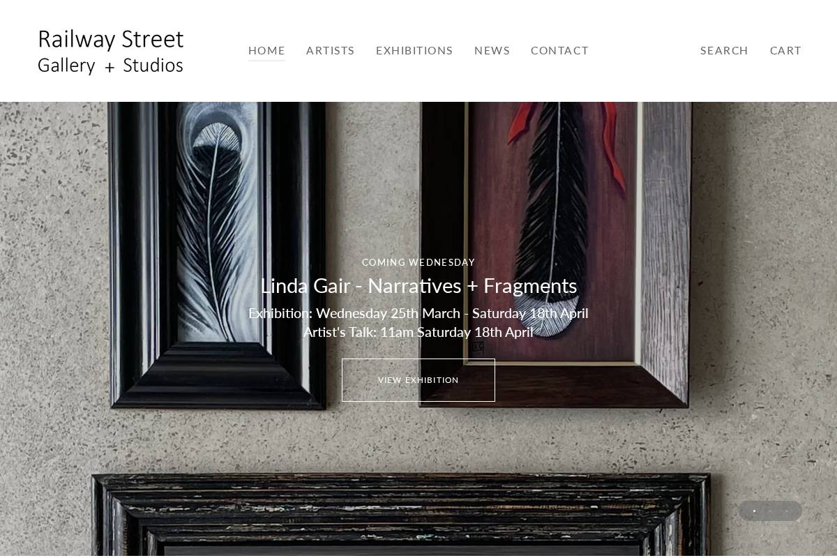 railwaystreetstudios.co.nz homepage screenshot