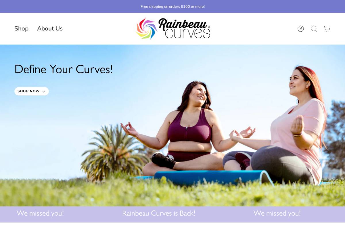 rainbeau.com homepage screenshot