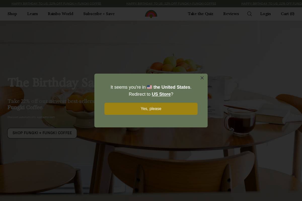 rainbo.ca homepage screenshot