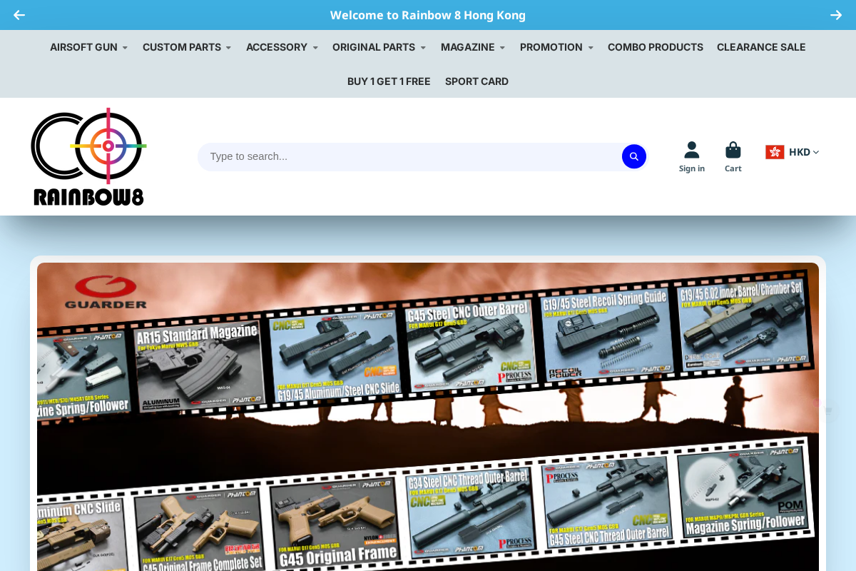 Rainbow8 Shop homepage screenshot