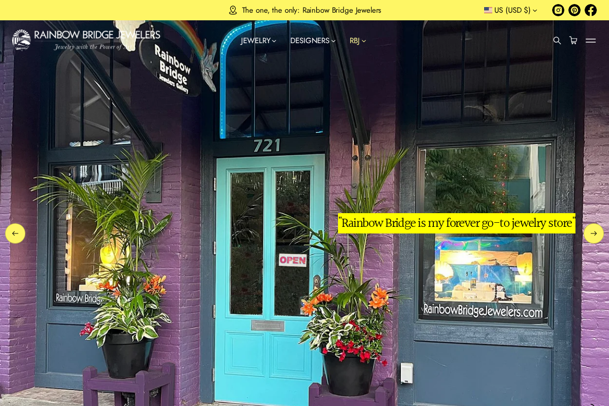 rainbowbridgejewelers.com homepage screenshot