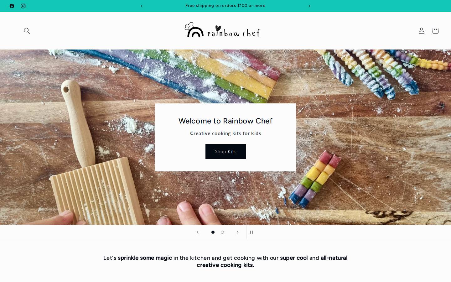 rainbowchef.com.au homepage screenshot